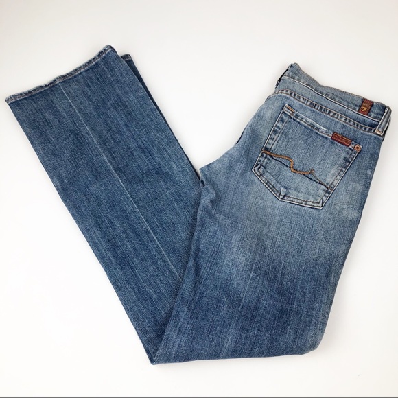 7 For All Mankind Denim - 7 For All Mankind Womens Designer Bootcut Jeans 29